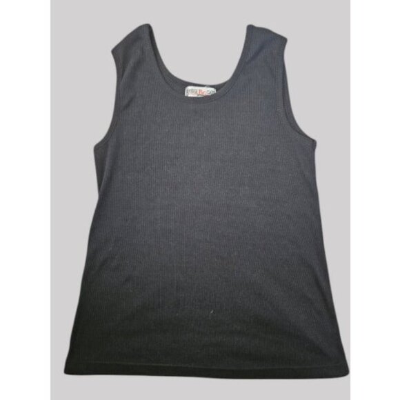 * BRIDGE GATE Black Ribbed Tank Top Ladies MEDIUM Great for Layering - Picture 1 of 4